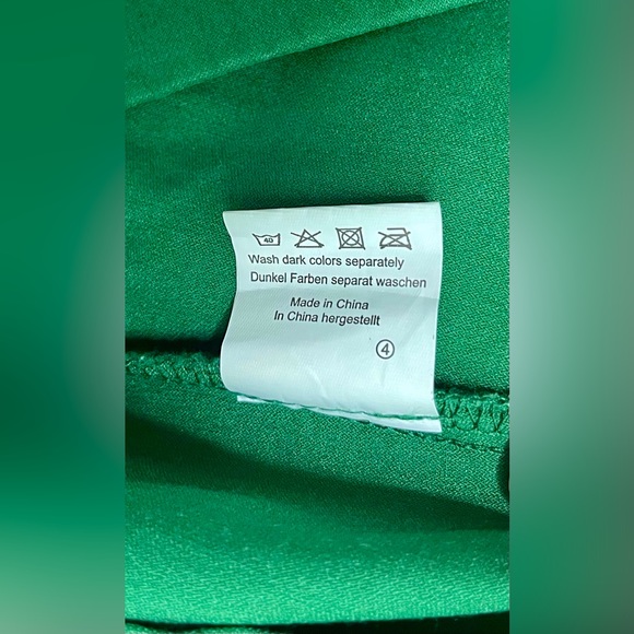 GRACE KARIN - Green Ruched Wiggle Dress - Picture 7 of 7